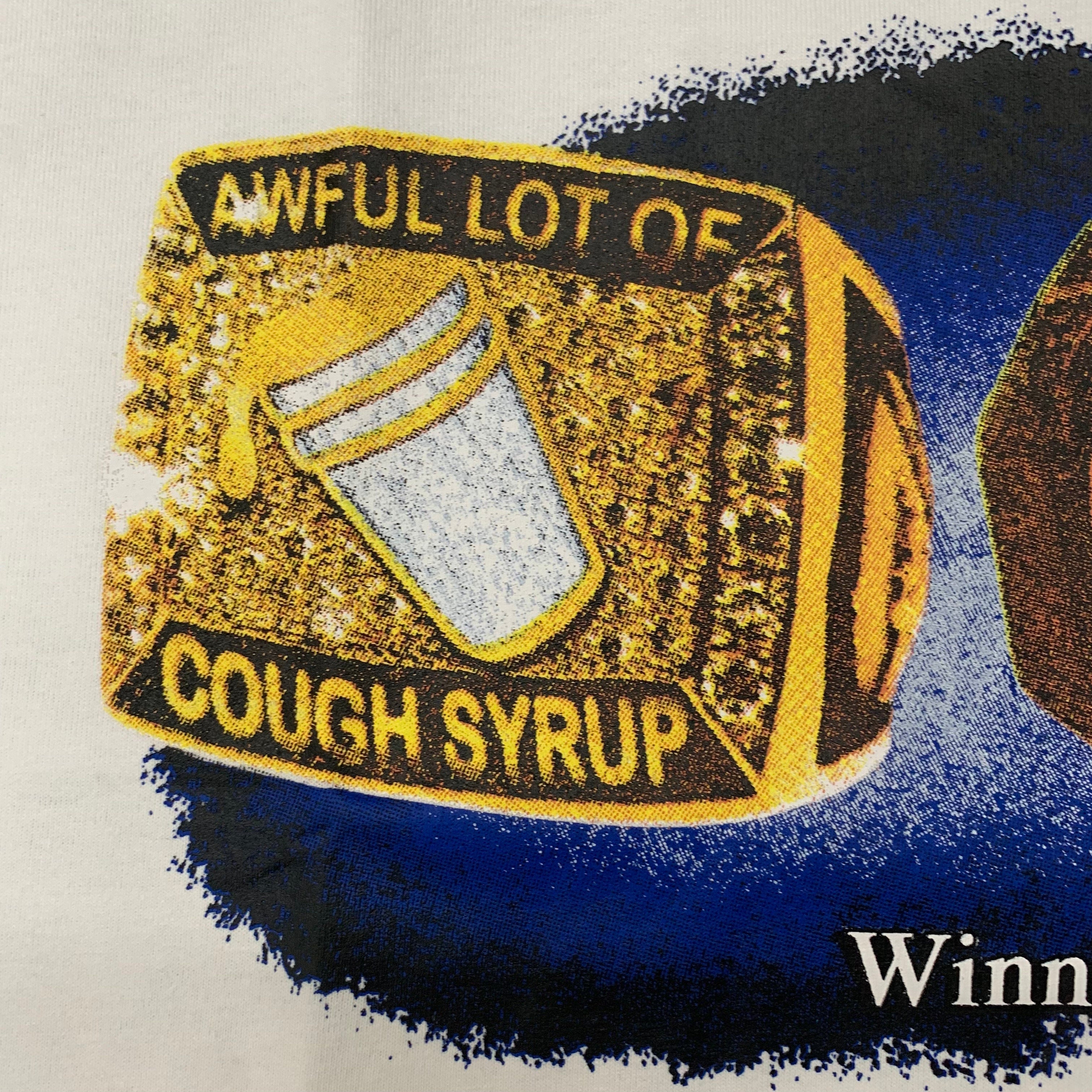 | [✅LEGIT] TS01 |THAT'S A AWFUL LOT OF COUGH SYRUP (SS25)White T-Shirt